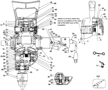 Part Location Diagram of 038201-02 Black and Decker SWITCH RING